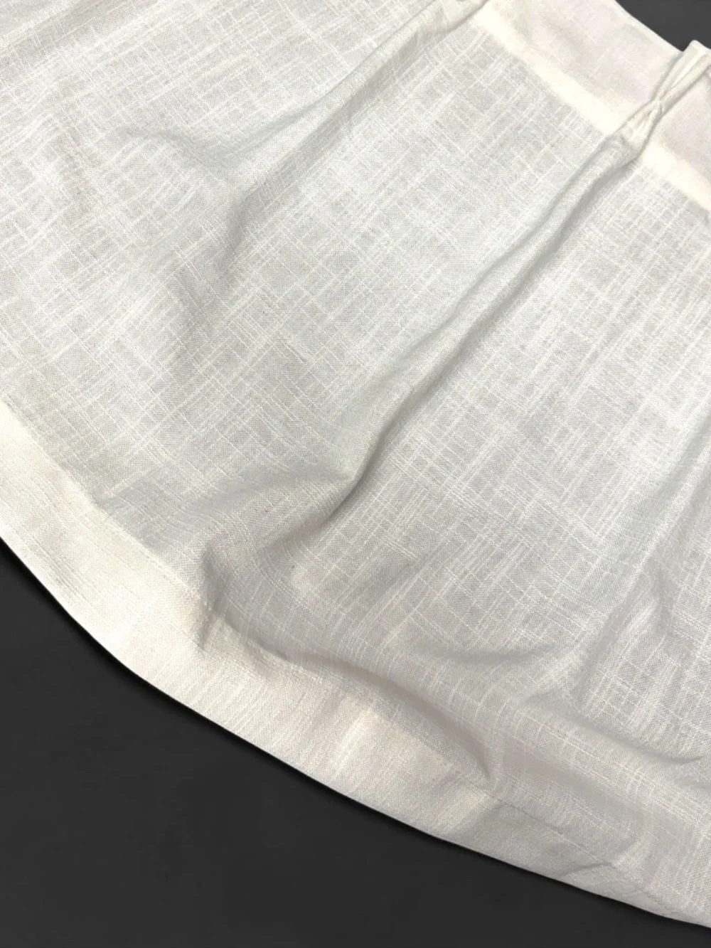 Natural Linen Blend Kitchen Cafe Curtains Set of 2 24x40 NWOT